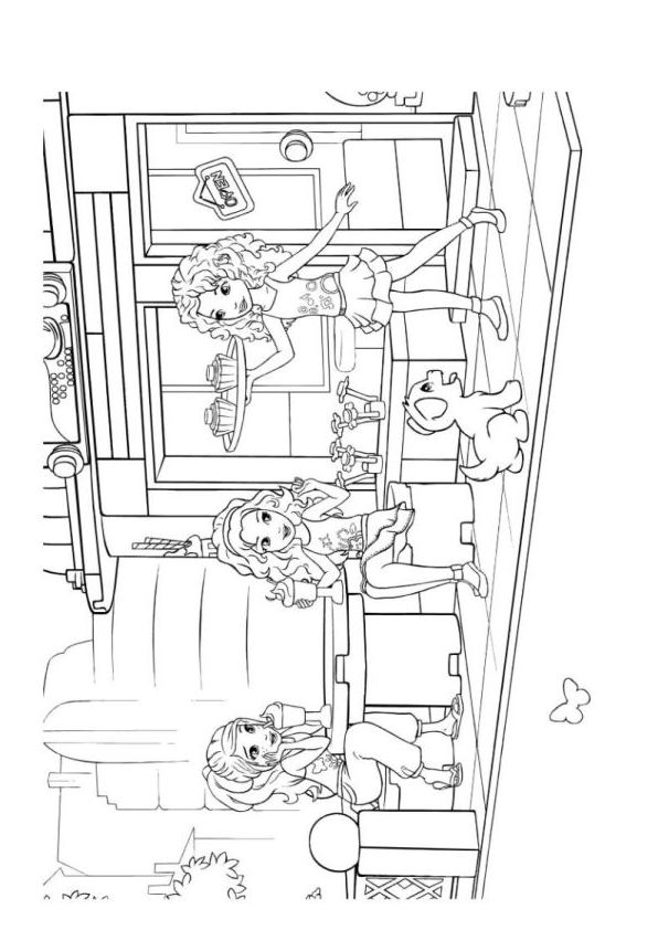 Kids-n-fun | Kleurplaat Lego Friends Lego Friends Kids-n-fun | Kleurplaat Lego Friends Lego Friends